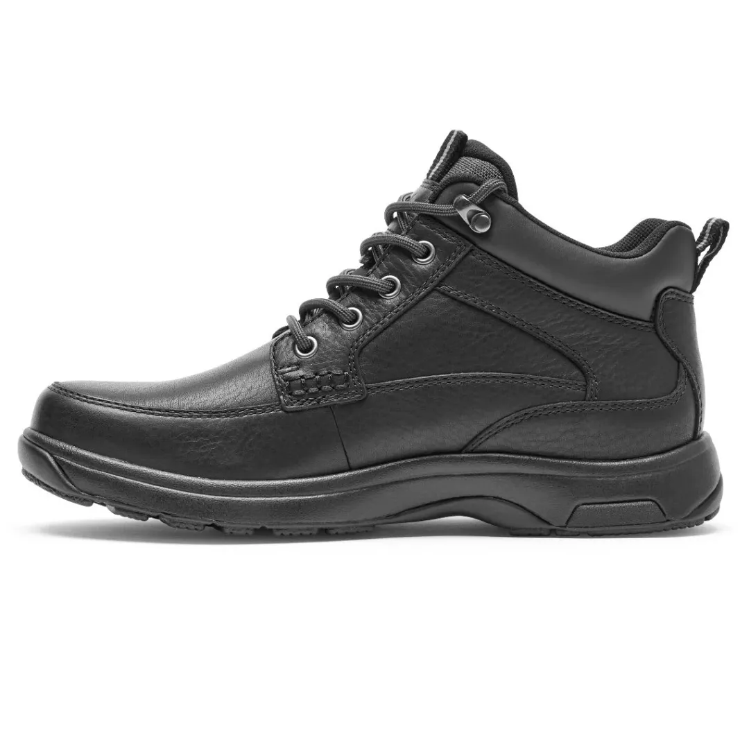 Wide|Boots>Rockport Men's 8000 Waterproof Mid Boot BLACKLEATHER