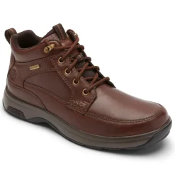Wide|Boots>Rockport Men's 8000 Waterproof Mid Boot DARKBROWNLEATHER