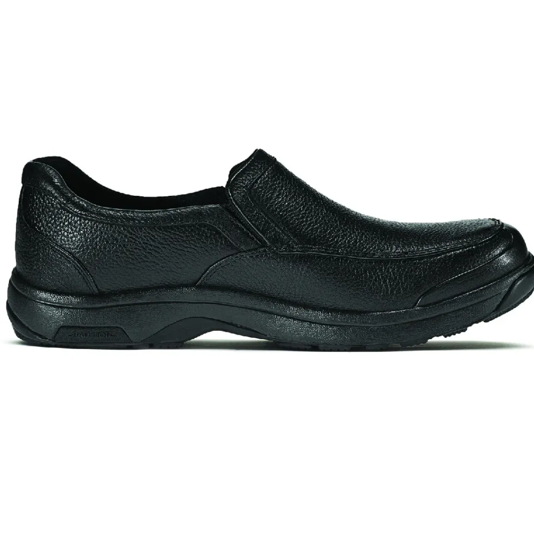 Wide|Shoes>Rockport Men's Battery Park Slip-On Casual Shoe BLACK