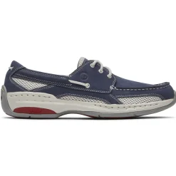 Wide>Rockport Men's Captain Boat Shoe NAVYNUBUCK