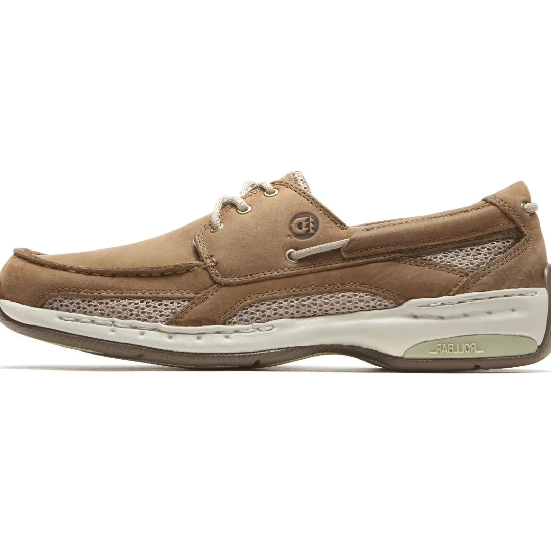 Wide|Shoes>Rockport Men's Captain Boat Shoe TAN