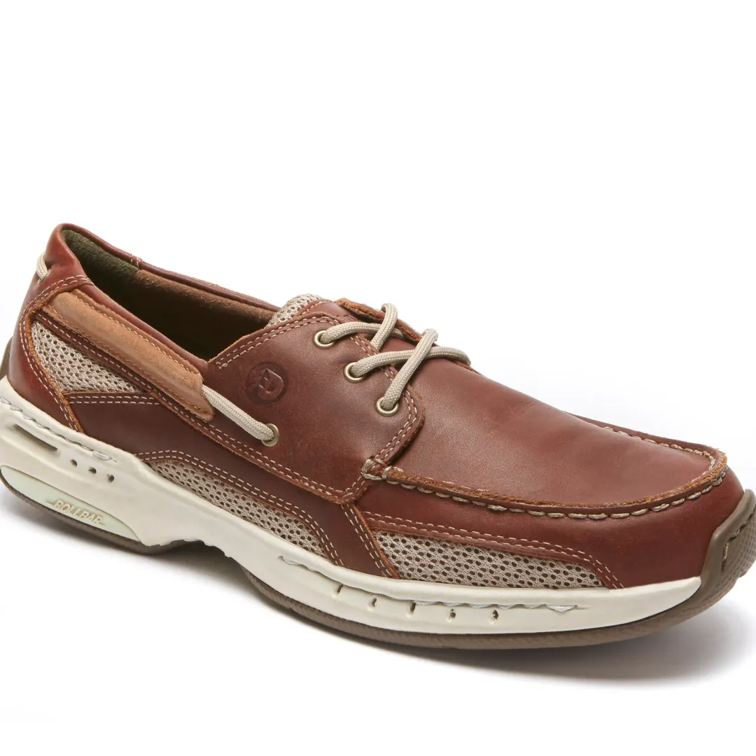 Wide|Shoes>Rockport Men's Captain Boat Shoe BROWN