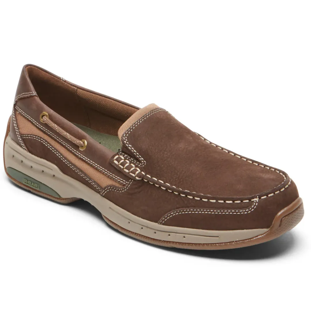 Wide>Rockport Men's Captain Venetian Boat Shoe JAVA