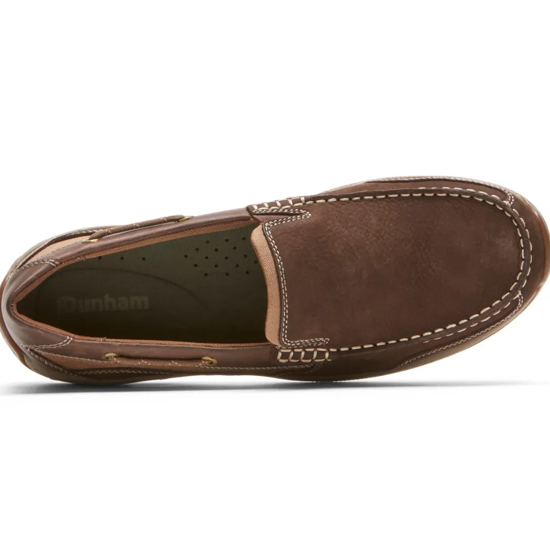 Wide>Rockport Men's Captain Venetian Boat Shoe JAVA
