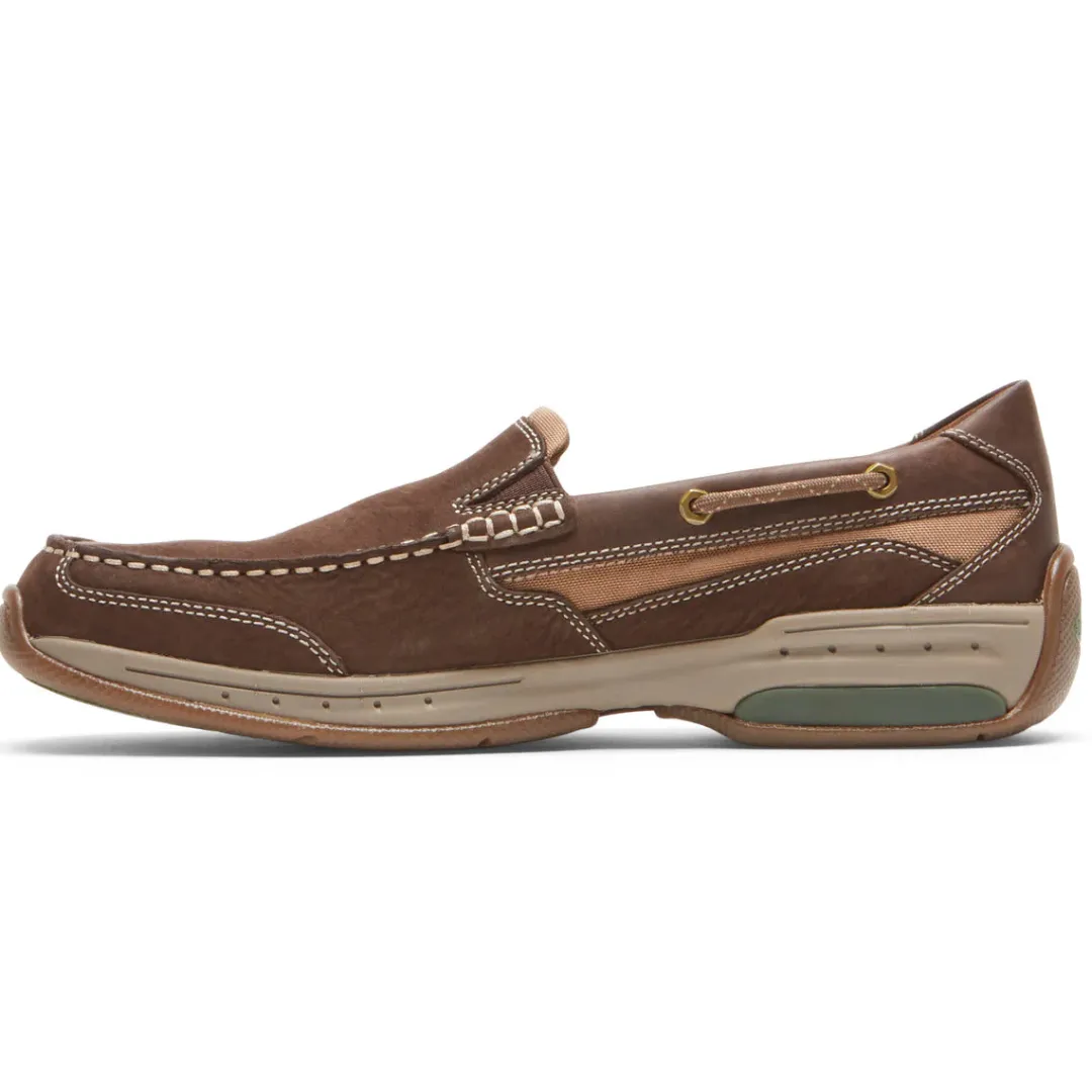 Wide>Rockport Men's Captain Venetian Boat Shoe JAVA