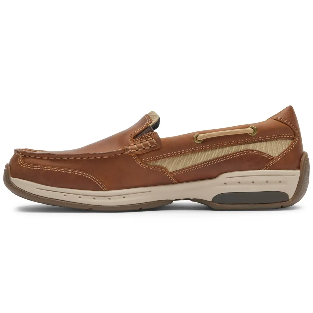 Wide|Shoes>Rockport Men's Captain Venetian Boat Shoe TANLEA