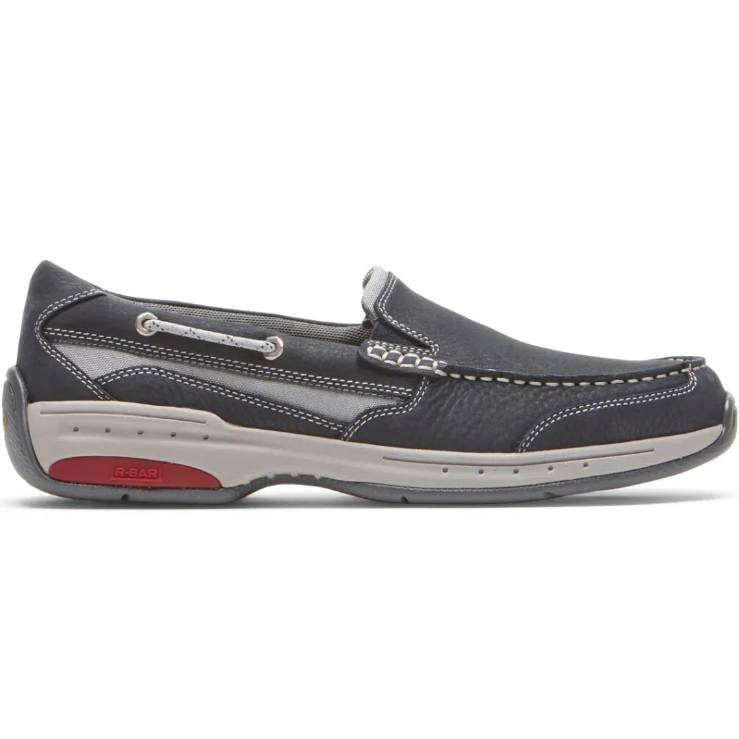Wide>Rockport Men's Captain Venetian Boat Shoe NAVY