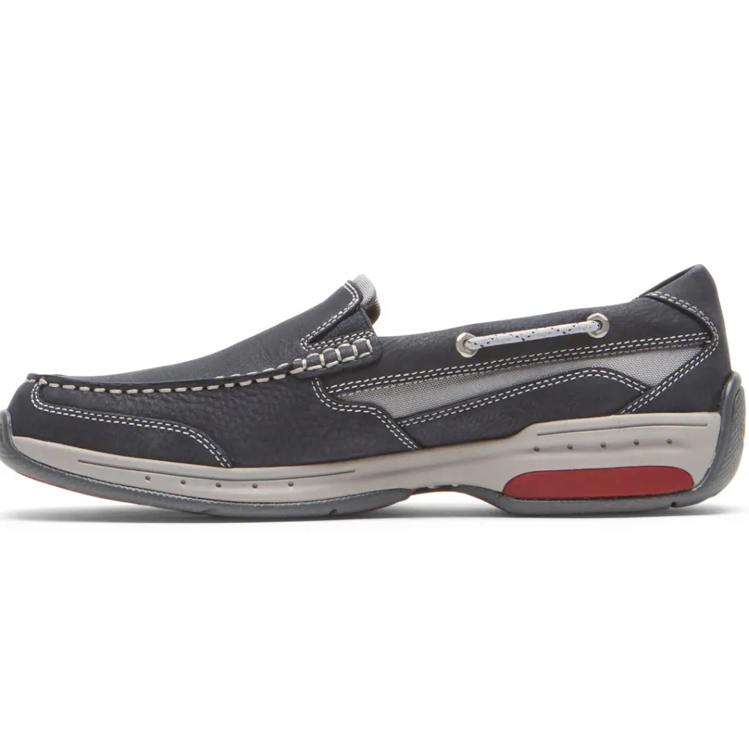 Wide>Rockport Men's Captain Venetian Boat Shoe NAVY