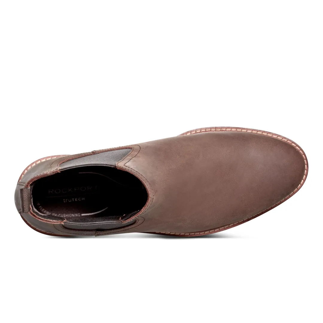 Boots|Boots>Rockport Men's Cassius Slip-on Almond Toe Boots LightBrown