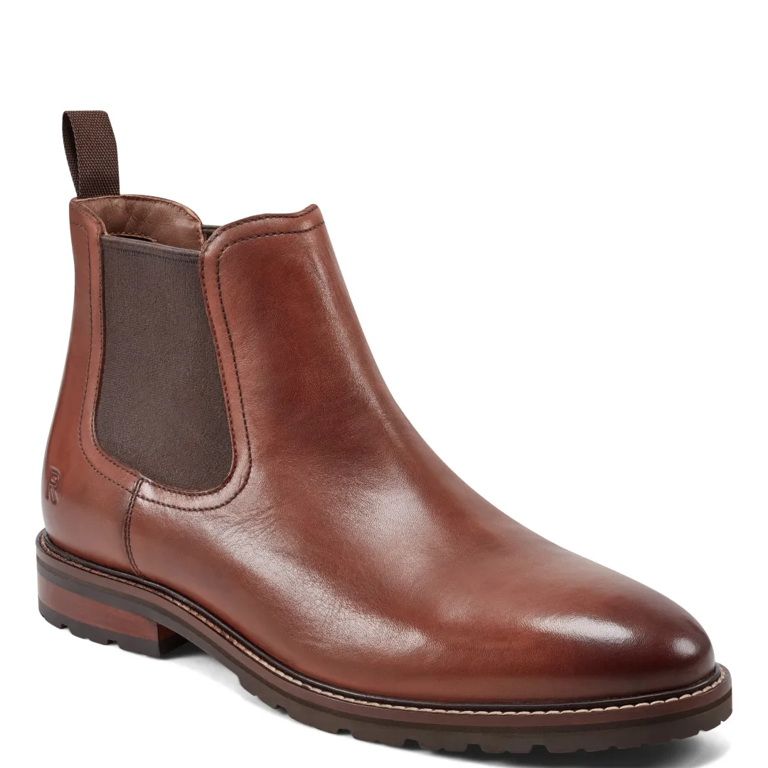 Boots|Boots>Rockport Men's Cassius Slip-on Almond Toe Boots DarkNatural