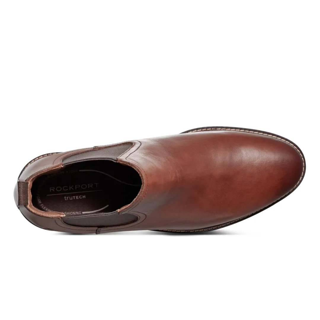 Boots|Boots>Rockport Men's Cassius Slip-on Almond Toe Boots DarkNatural