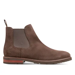 Boots|Boots>Rockport Men's Cassius Slip-on Almond Toe Boots DarkBrown