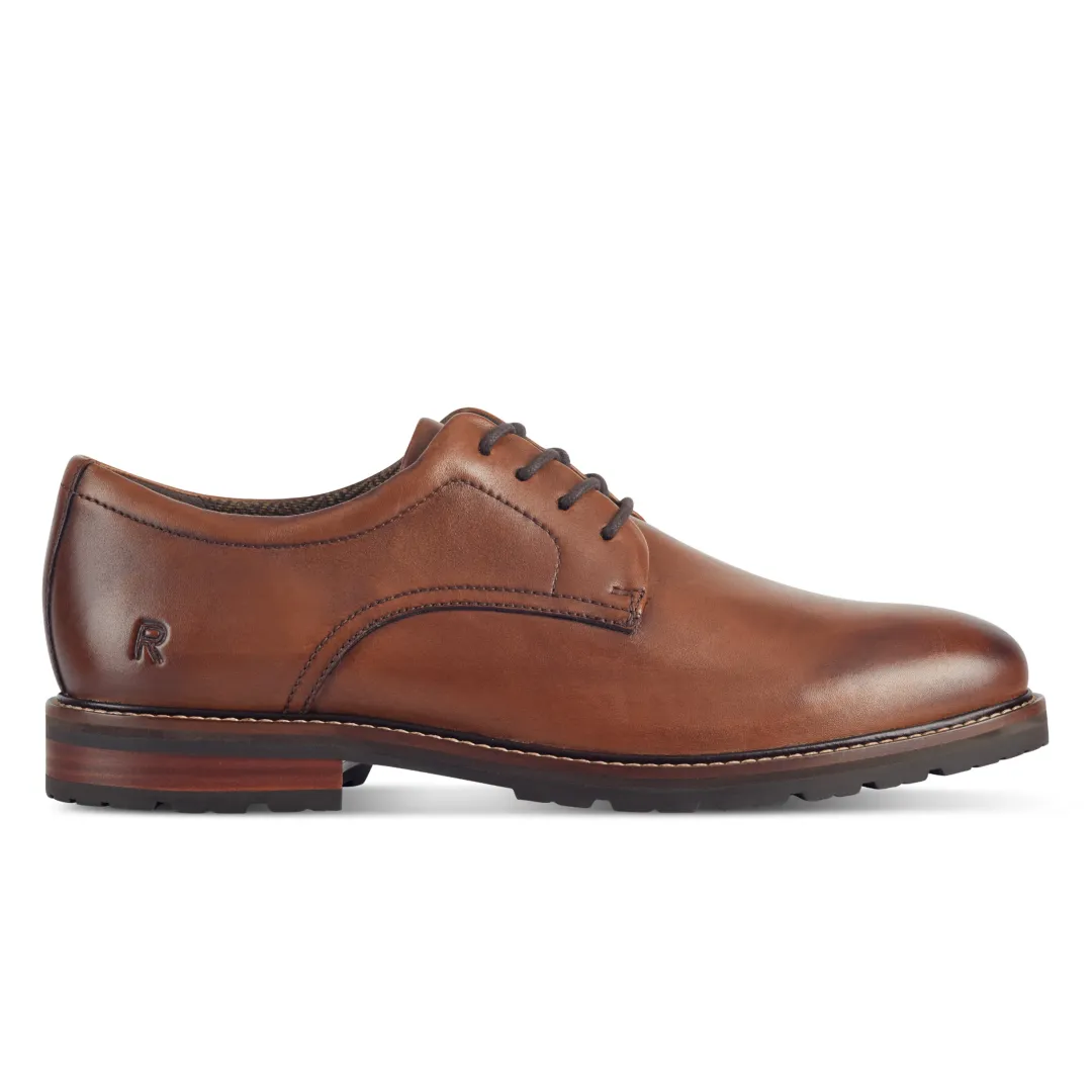 Oxfords & Lace-ups|Oxfords & Lace-ups>Rockport Men's Cedric Dress Lace-up Almond Toe Oxfords DarkNatural