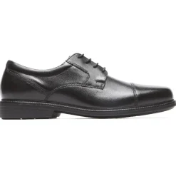 Oxfords & Lace-ups|Oxfords & Lace-ups>Rockport Men's Charles Road Cap Toe Oxford BLACK