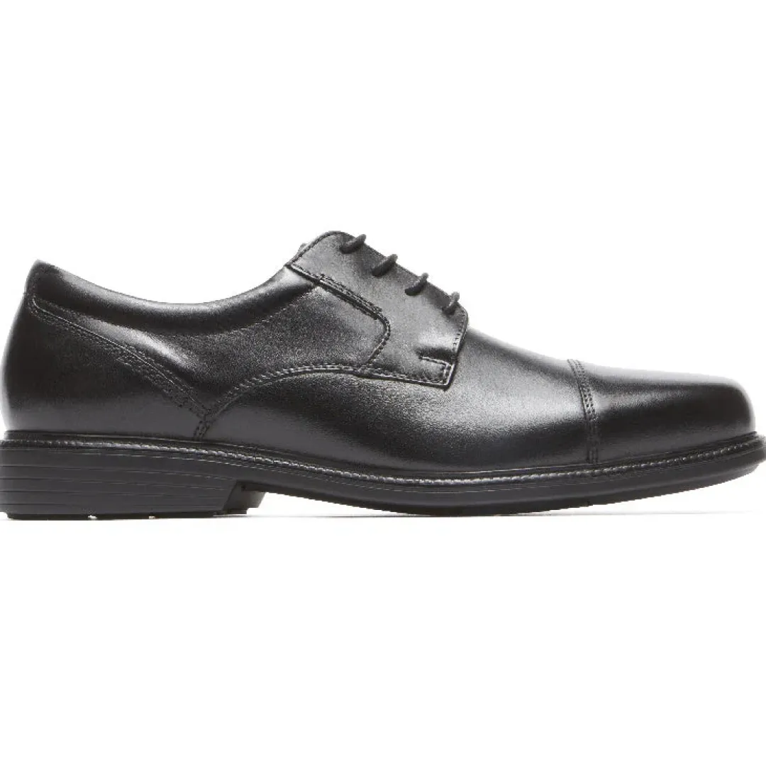 Oxfords & Lace-ups|Oxfords & Lace-ups>Rockport Men's Charles Road Cap Toe Oxford BLACK
