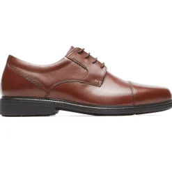 Oxfords & Lace-ups|Oxfords & Lace-ups>Rockport Men's Charles Road Cap Toe Oxford TAN