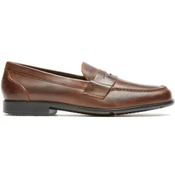 Loafers & Slip-ons|Loafers & Slip-ons>Rockport Men's Classic Penny Loafer DARKBROWN