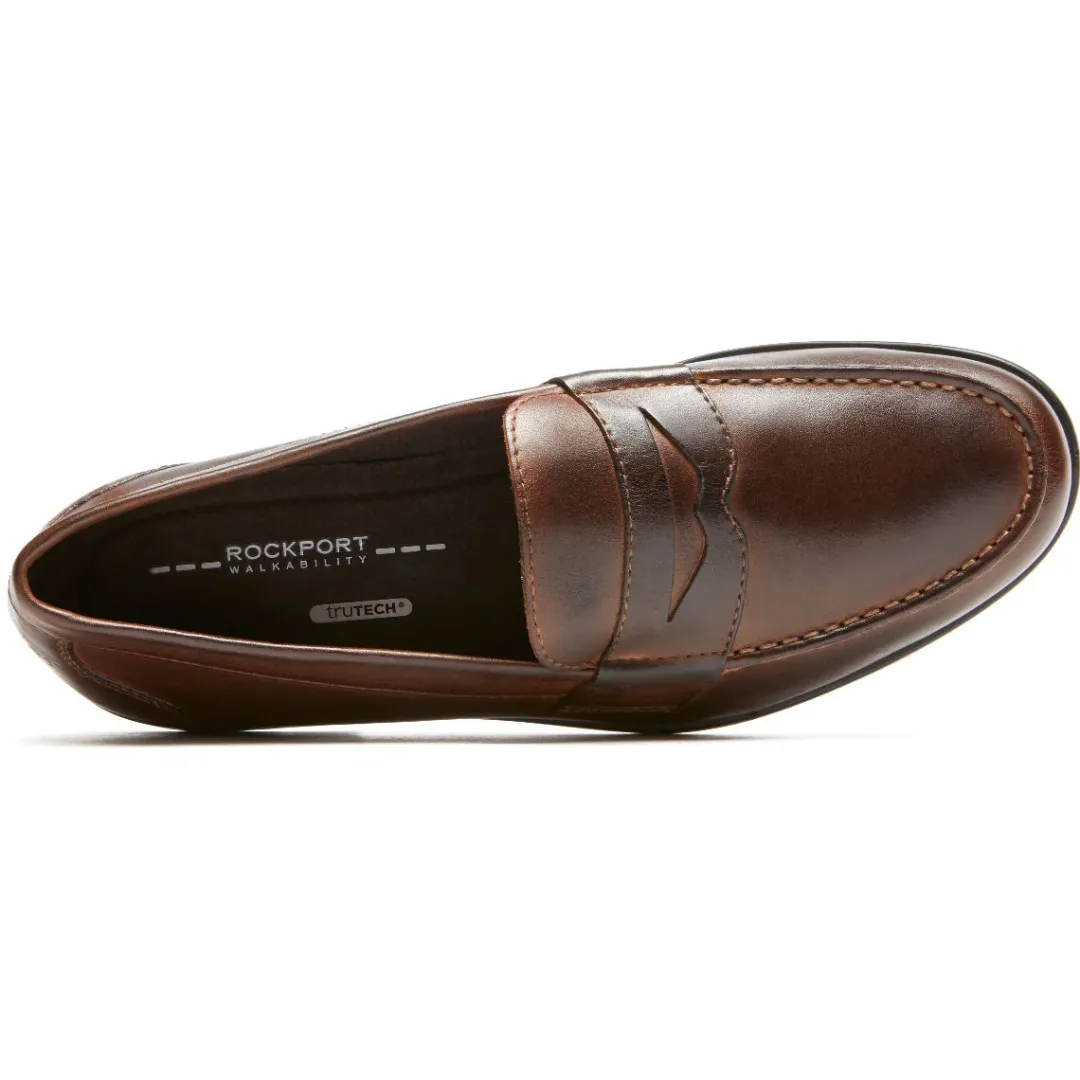 Loafers & Slip-ons|Loafers & Slip-ons>Rockport Men's Classic Penny Loafer DARKBROWN