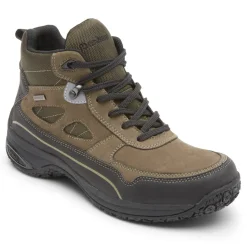 Boots|Wide>Rockport Men's Cloud Plus Mid II Waterproof Boot BREENNUBUCK