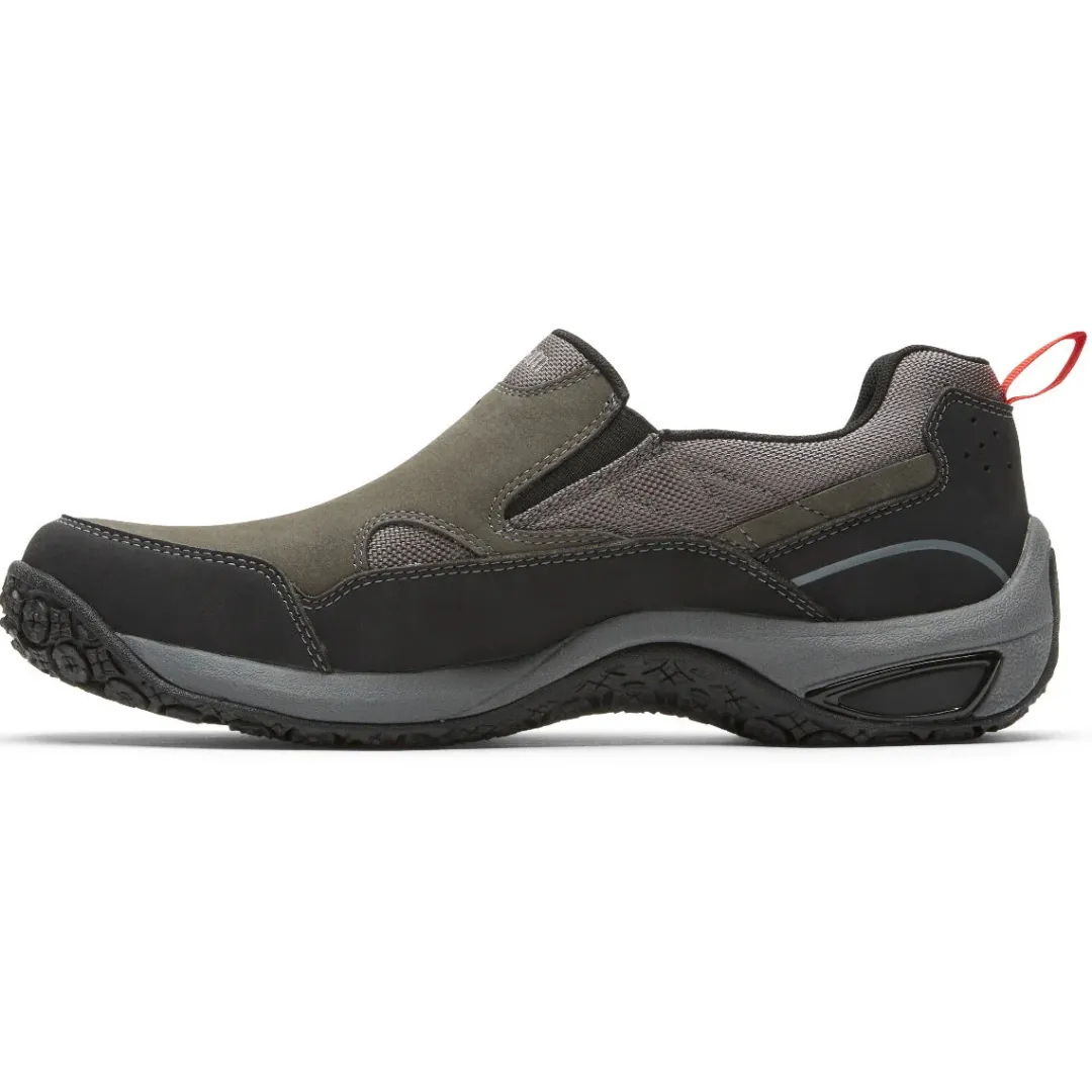 Wide|Shoes>Rockport Men's Cloud Plus Waterproof Slip-On Shoe GREY