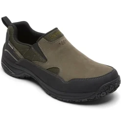Wide|Shoes>Rockport Men's Cloud Plus Waterproof Slip-On Shoe BREEN
