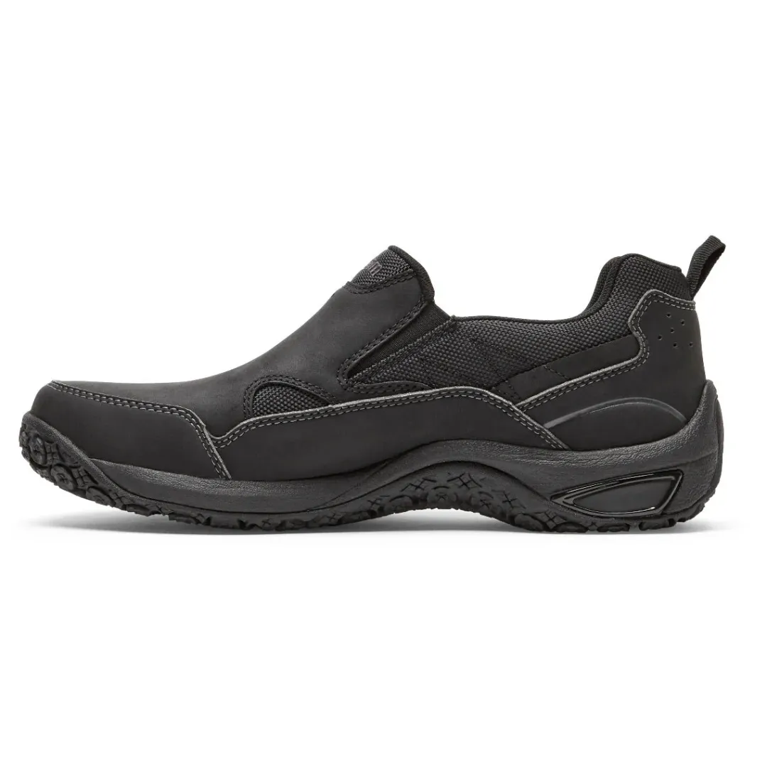 Wide|Shoes>Rockport Men's Cloud Plus Waterproof Slip-On Shoe BLACKLEATHER