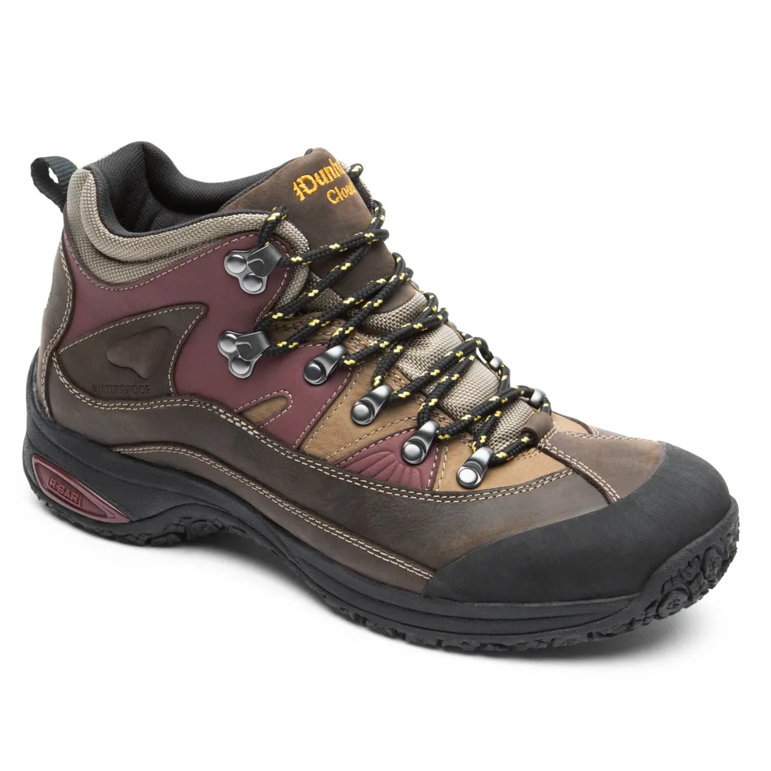 Wide>Rockport Men's Cloud Waterproof Boot BROWNMULTI