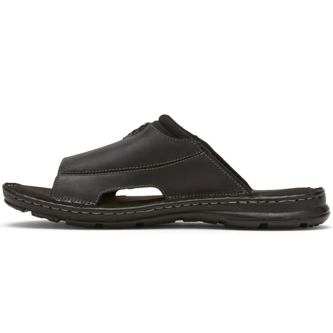 Sandals|Sandals>Rockport Men's Darwyn 2 Slide BLACKLEAII