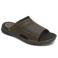 Sandals|Sandals>Rockport Men's Darwyn 2 Slide BROWNIILEA