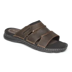 Sandals|Sandals>Rockport Men's Darwyn Slide BROWNIILEA
