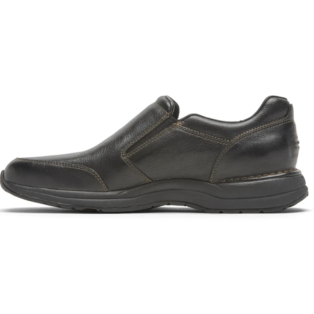 Loafers & Slip-ons|Loafers & Slip-ons>Rockport Men's Edge Hill 2 Double Gore Slip-On BLACK