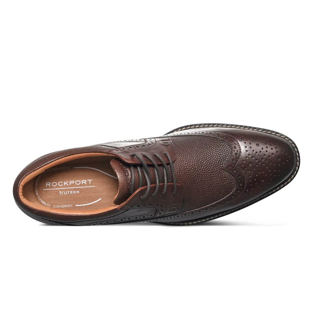 Oxfords & Lace-ups|Oxfords & Lace-ups>Rockport Men's Fallo Dress Lace-up Almond Toe Oxfords DarkBrown