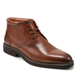 Boots|Boots>Rockport Men's Flynn Lace-up Almond Toe Casual Boots MediumNatural