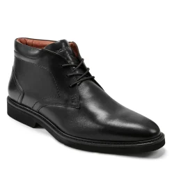 Boots|Boots>Rockport Men's Flynn Lace-up Almond Toe Casual Boots Black