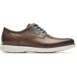 Oxfords & Lace-ups|Oxfords & Lace-ups>Rockport Men's Garett Plain Toe Oxford COGNAC
