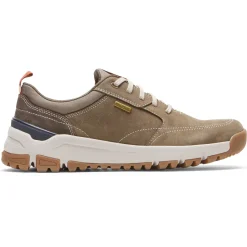 Wide>Rockport Men's Glastonbury Waterproof uBal Walking Shoe Breen
