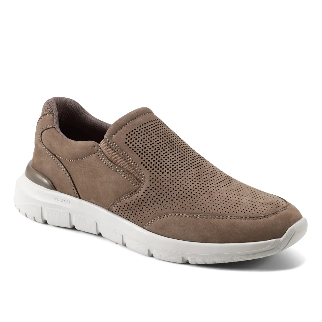 Sneakers|Sneakers>Rockport Men's Jaimin Round Toe Slip-on Casual Sneakers DarkGreen