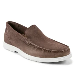 Loafers & Slip-ons|Loafers & Slip-ons>Rockport Men's Jensen Casual Slip-on Almond Toe Loafers DarkBrown
