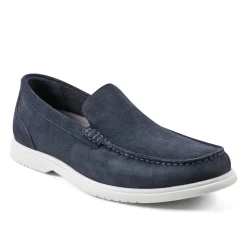 Loafers & Slip-ons|Loafers & Slip-ons>Rockport Men's Jensen Casual Slip-on Almond Toe Loafers DarkBlue
