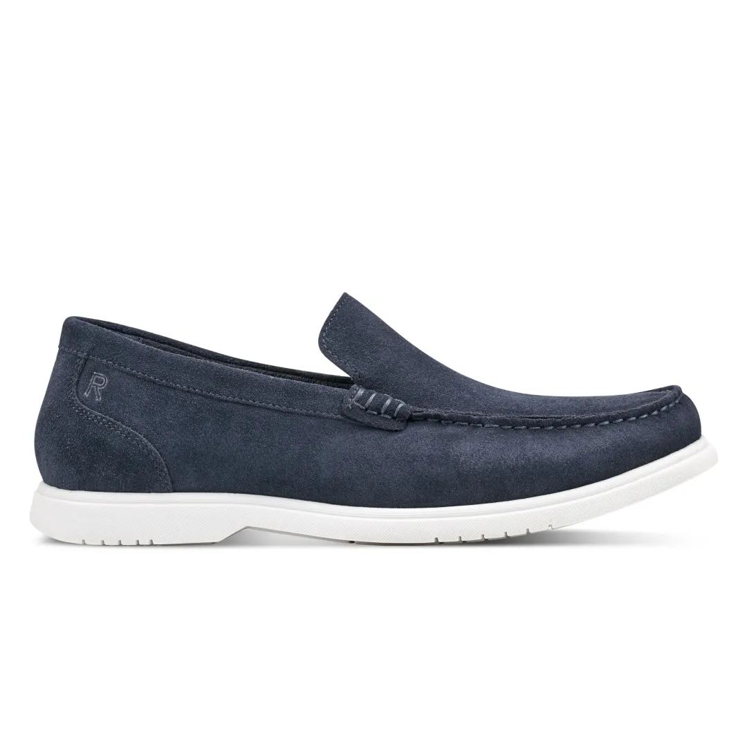 Loafers & Slip-ons|Loafers & Slip-ons>Rockport Men's Jensen Casual Slip-on Almond Toe Loafers DarkBlue