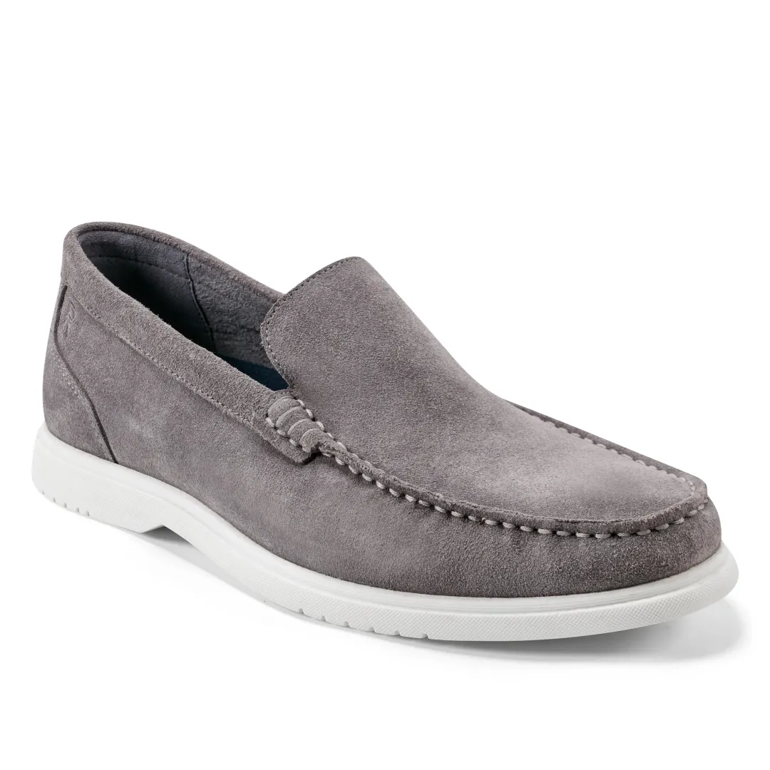 Loafers & Slip-ons|Loafers & Slip-ons>Rockport Men's Jensen Casual Slip-on Almond Toe Loafers DarkGray