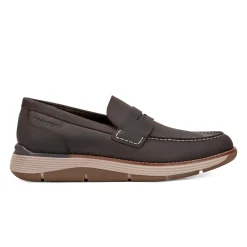Loafers & Slip-ons|Loafers & Slip-ons>Rockport Men's Liam Casual Slip-on Penny Loafers DarkBrown