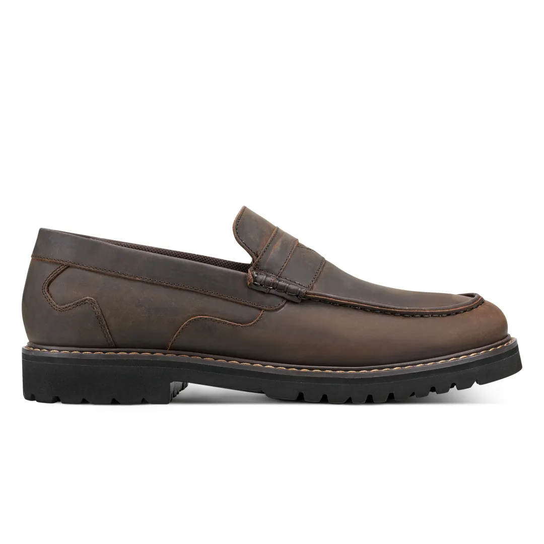 Loafers & Slip-ons|Loafers & Slip-ons>Rockport Men's Maverick Penny Loafer DarkBrownLeather