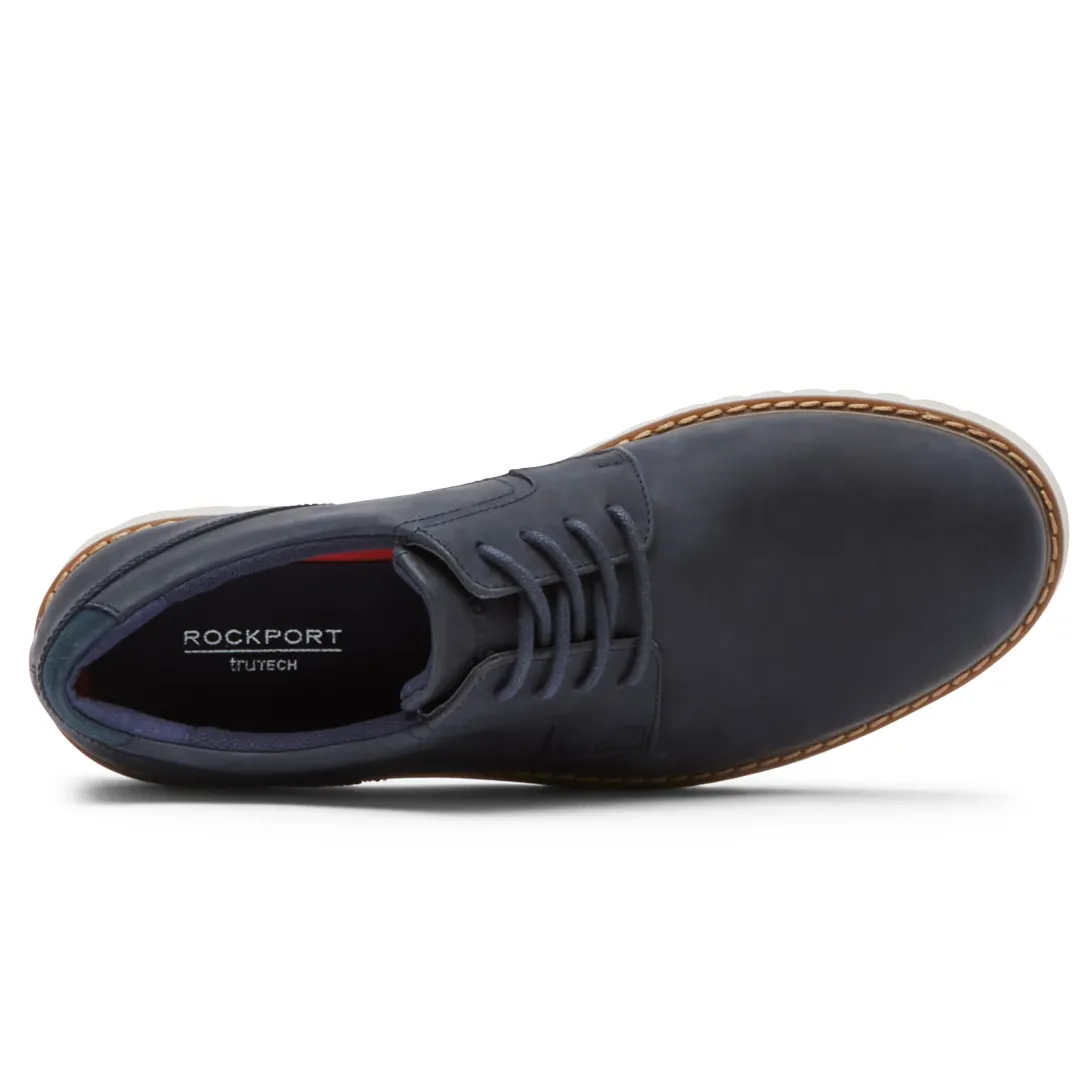 Oxfords & Lace-ups|Oxfords & Lace-ups>Rockport Men's Maverick Plain Toe Oxford NewDressBlues