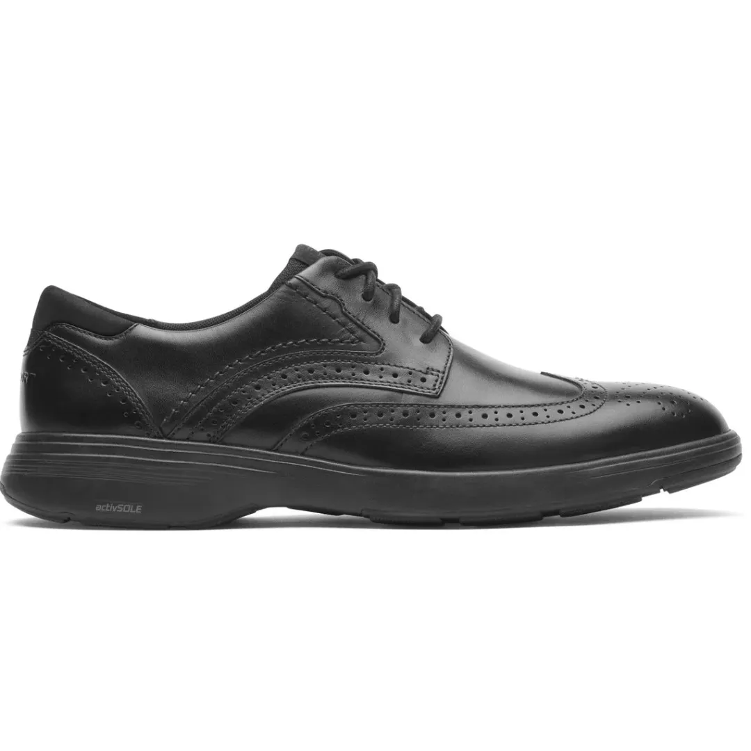 Oxfords & Lace-ups|Oxfords & Lace-ups>Rockport Men's Noah Wing Tip Walking Shoe Black