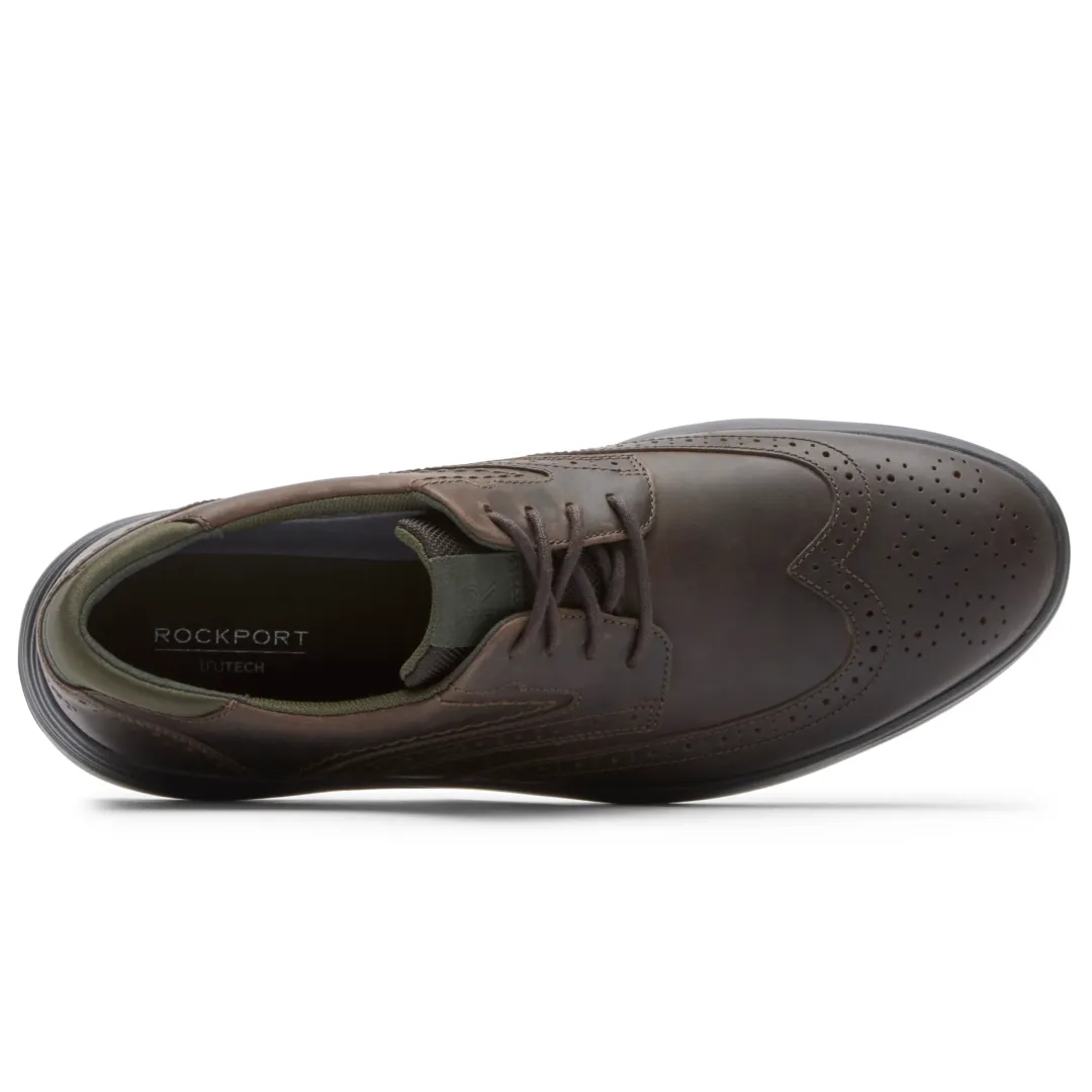 Oxfords & Lace-ups|Oxfords & Lace-ups>Rockport Men's Noah Wing Tip Walking Shoe DarkBrown