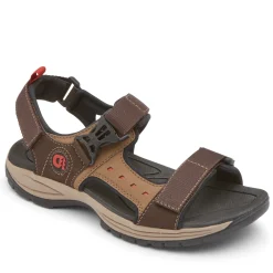 Sandals>Rockport Men's Nolan Water-Friendly Sandal Java