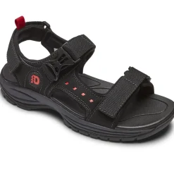 Sandals>Rockport Men's Nolan Water-Friendly Sandal BLACK