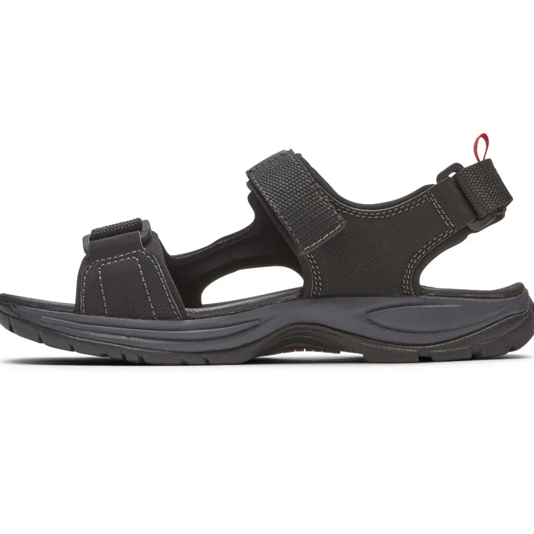 Sandals>Rockport Men's Nolan Water-Friendly Sandal BLACK