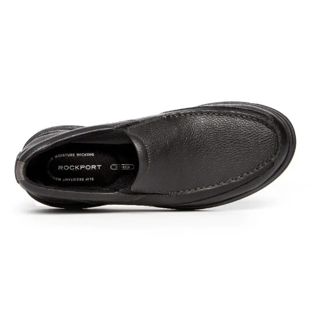 Loafers & Slip-ons|Loafers & Slip-ons>Rockport Men's Prowalker Eureka Plus Slip-On BLACK
